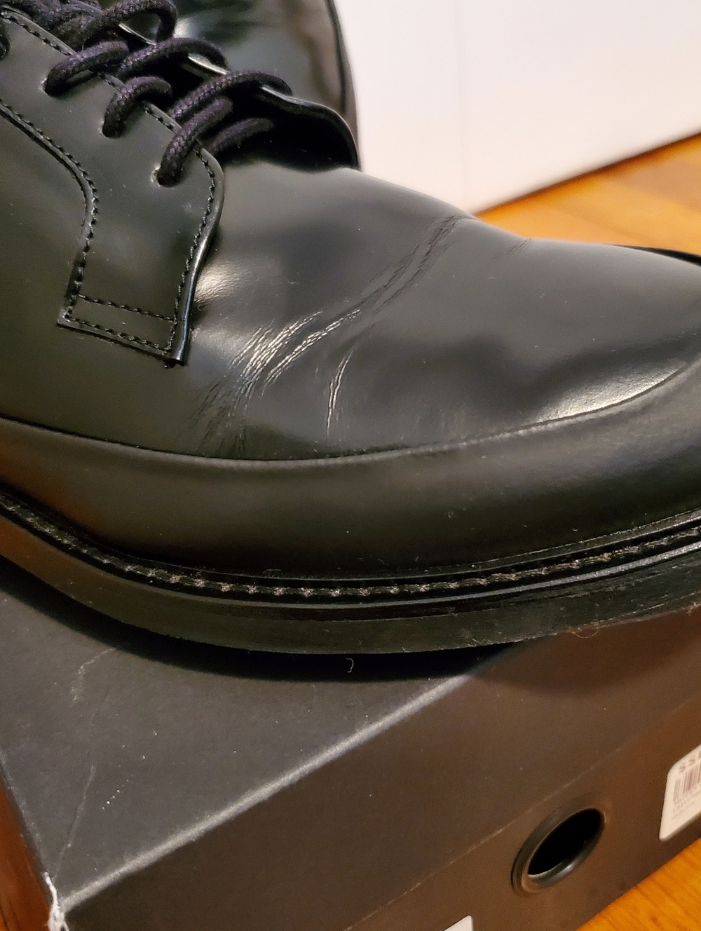 Tiger Of Sweden Signature Men’s Black Leather Derby Shoes - Picture 10 of 16